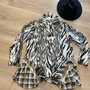 Animal print blouse